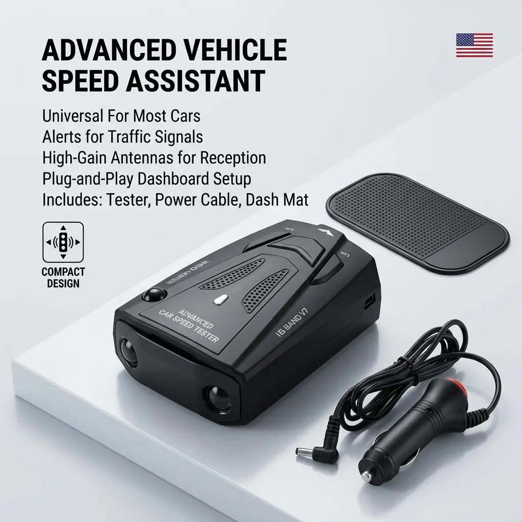 Universal Car Interior Speed Monitor - Essential Driving Safety Accessory for Focused Daily Commute, Convenient Easy-to-Use Design, No Radar, No Digital Display, Compatible with Hatchback, SUV, Convenience