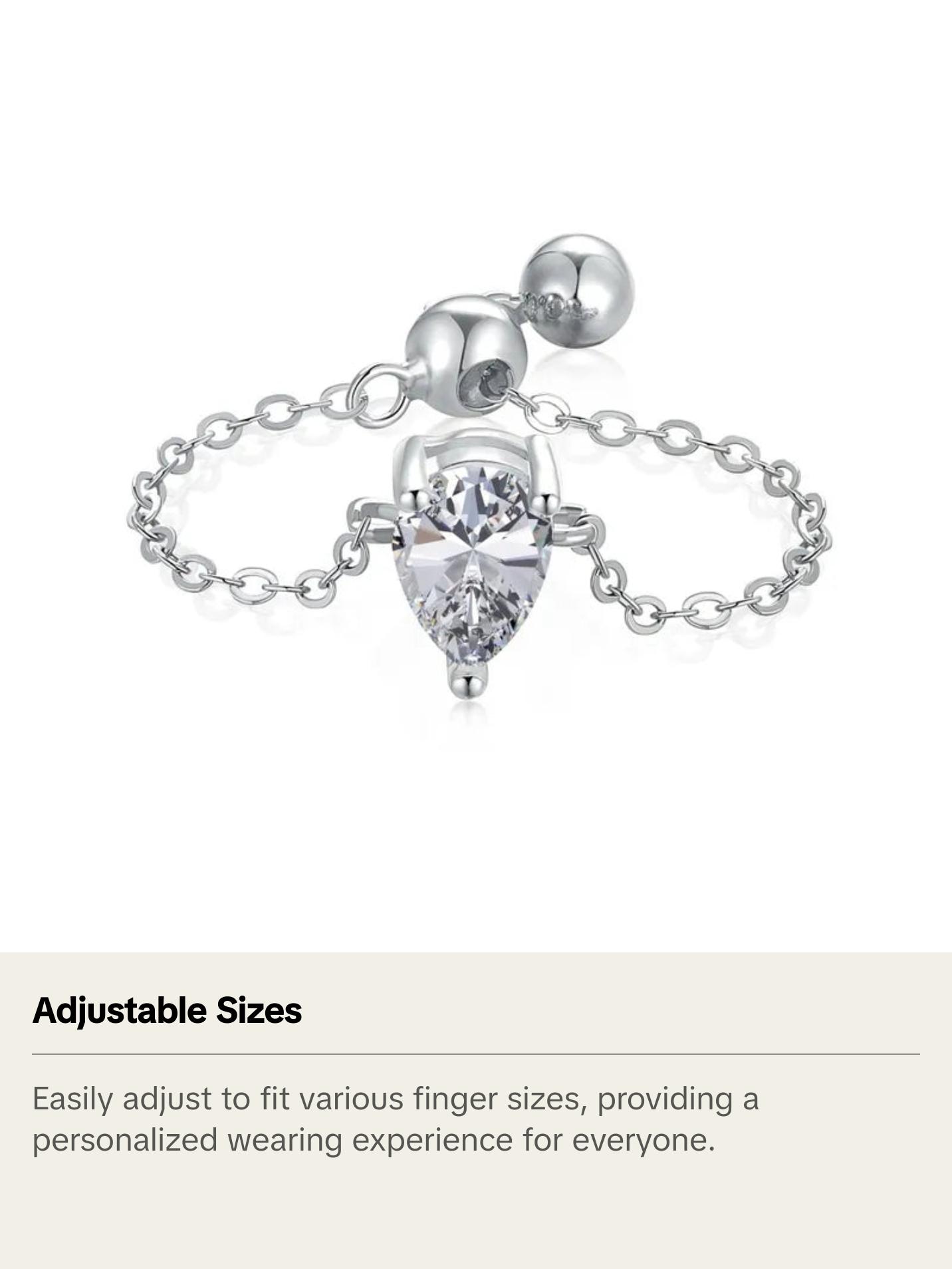 Adjustable Gem Rings