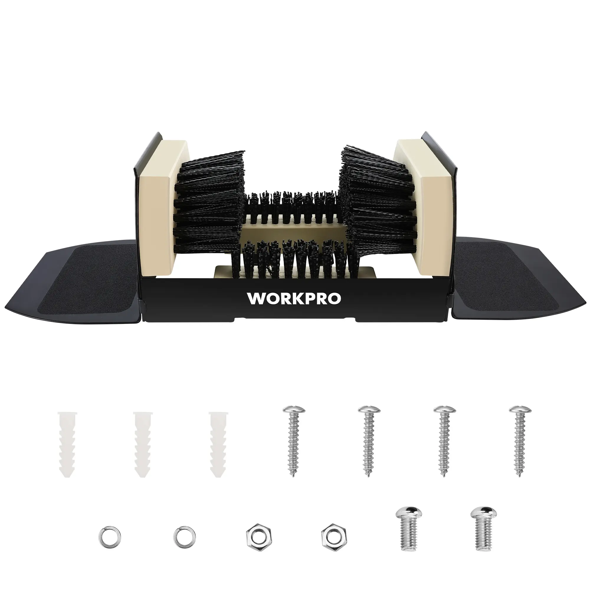 #fathersdaygift WORKPRO Boot Brush Scraper Outdoor, Shoe Cleaner Brush, Boot Scrubber, Heavy Duty Boot Cleaning Brush, Extra Wide