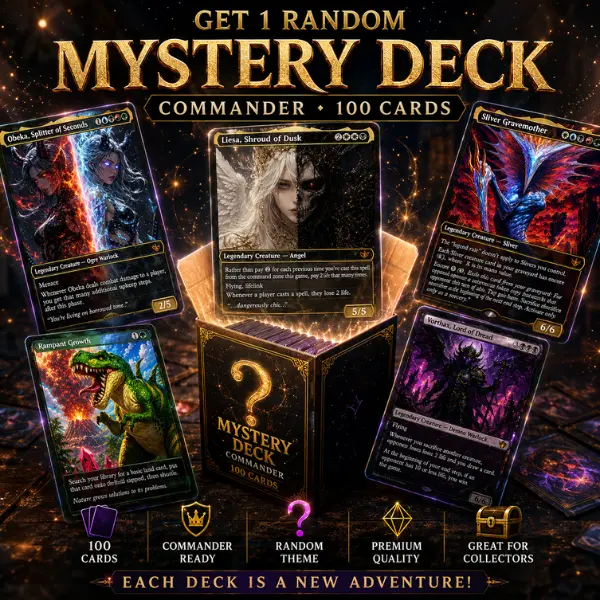 Random 1 deck in my shop MTG Commander Proxy Dedicated Card Game Deck - Premium Anime Themed Set, Includes Tokens