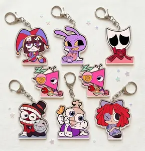 Digital Circus Mini Acrylic KeyChain Blocks || Pomni, Jax, Ragtha, Kinger, Caine, Zooble, Gangle, || 2"