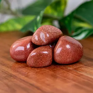 Down to Earth Red Goldstone Tumbled 1lb.