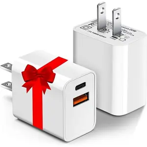 USB C Charger Block, Compatible for  Watch Series 8,  16 Charger Block Dual Port PD Power Adapter , 2 Pack