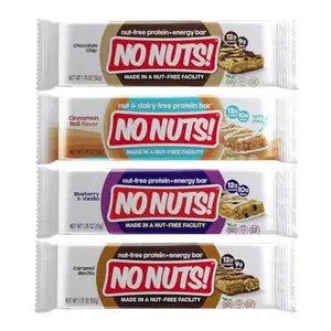 No Nuts! Variety Pack Protein Bars – 4-Flavor Sampler | 100% Nut-Free, Dairy-Free, Vegan, Organic, Kosher, Egg-Free, Non-GMO Snack & Energy Bars