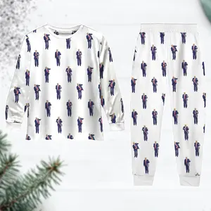 Trump Dance Christmas Pajamas, Trump Christmas Pajamas Set