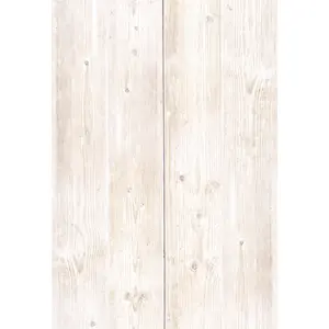 Wallpaper Vinyl Panel 16"x24" Peel & Stick - Wood Plank Design, Removable Water-Resistant 8-Panel Pack for Accent Walls Furniture and Rental Decor