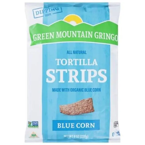 Green Mountain Gringo BLUE Tortilla Strips  8oz 12ct
