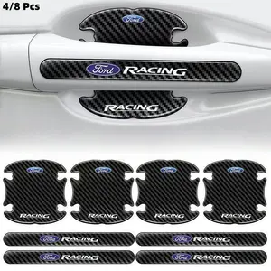 Car Door Bowl Handle Protector Stickers, Anti-Scratch, Fits Ford Focus Mondeo Escape Kuga Edge, 4 or 8 Pieces Set, Sticker for cars