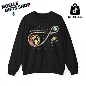 Love You To The Moon And To Saturn Artemis II NASA Mission Shirt, Vintage Copy Heart Copy Bracelet Hoodie, Retro NASA Astronomy Graphic Shirt, Classic Cosmic Love Theme Sweater