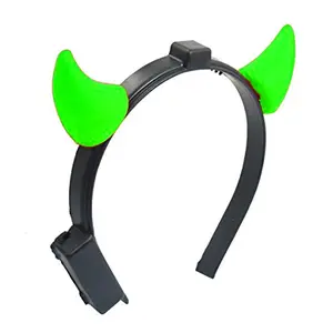 212 MAIN Glowing Light-Up Devil Horns Pet Toy - Green, 1-Size Party Wear Accessory for Farm Animals & Poultry Supplies, One Size