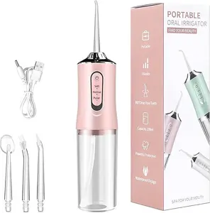 Electric Water Flosser Portable Electric Oral Irrigator Deep Cleaning, Teeth Cleaning Device Rechargeable Water Flosser  3 Cleaning Modes  Waterproof  Oral Care Product for Home and Travel Oral Hygiene Kit Dental Water Flosser