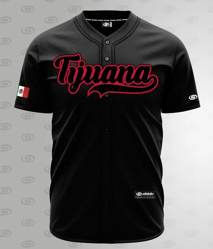 TIJUANA 2024 Jersey (Black) - Men's Breathable Baseball Jersey