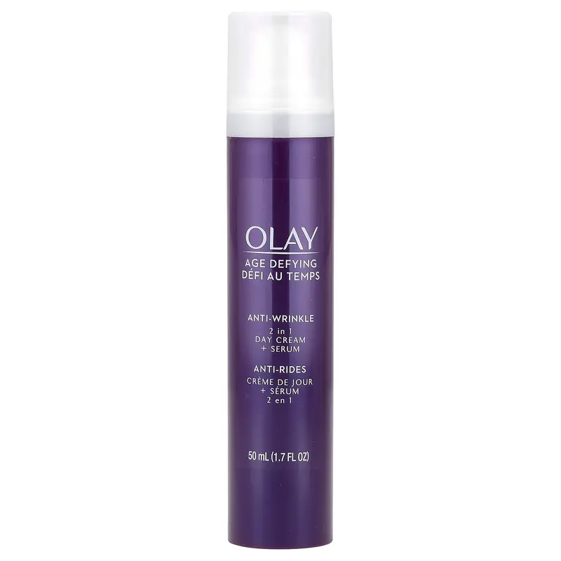 Olay Age Defying, Anti-Wrinkle, 2 in 1 Day Cream + Serum, 1.7 fl oz (50 ml)