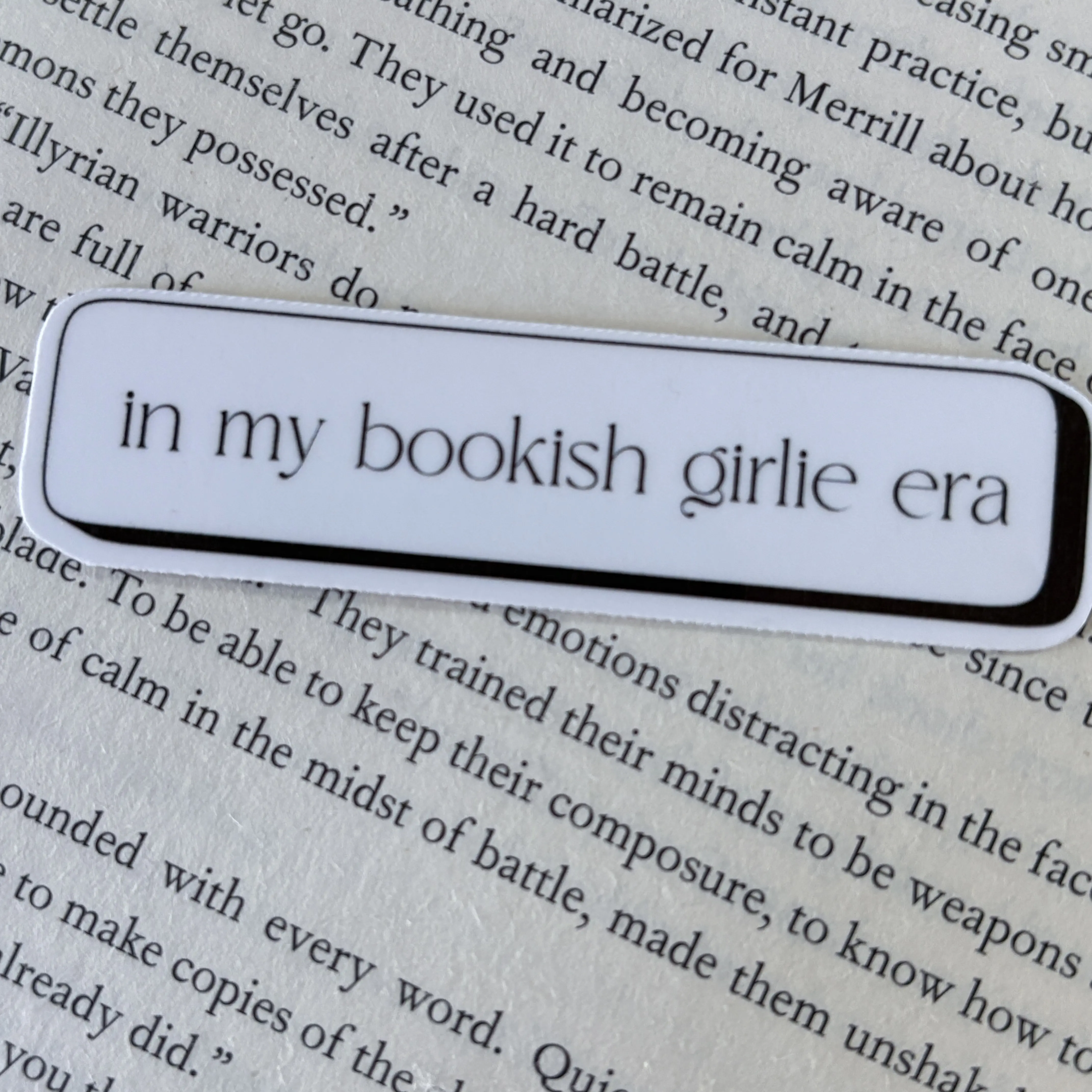 In my Bookish Girlie Era Sticker, Bookish Sticker for Kindle, Laptop, Water Bottle, Book Lover Gift decorative sticker cute design waterproof decorative decal