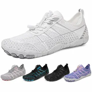 Senior-Friendly Comfortable Casual Sneakers, Soft Cushioned Breathable Mesh Shoes with Adjustable Quick Laces,Foot Pressure & Plantar Fasciitis Relief
