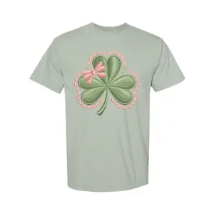 Lace Bow Clover Graphic Tee
