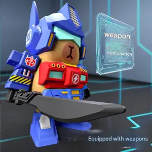 Capybara Magnetic Mecha Figure Full Armor Design, 3D Printed Transformable Robot Decor for Modern Home Display, Standout Unique Gifts and Limited edition Collectibles