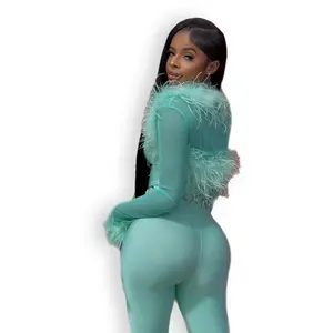 Mint Green Jumpsuit & Bolero