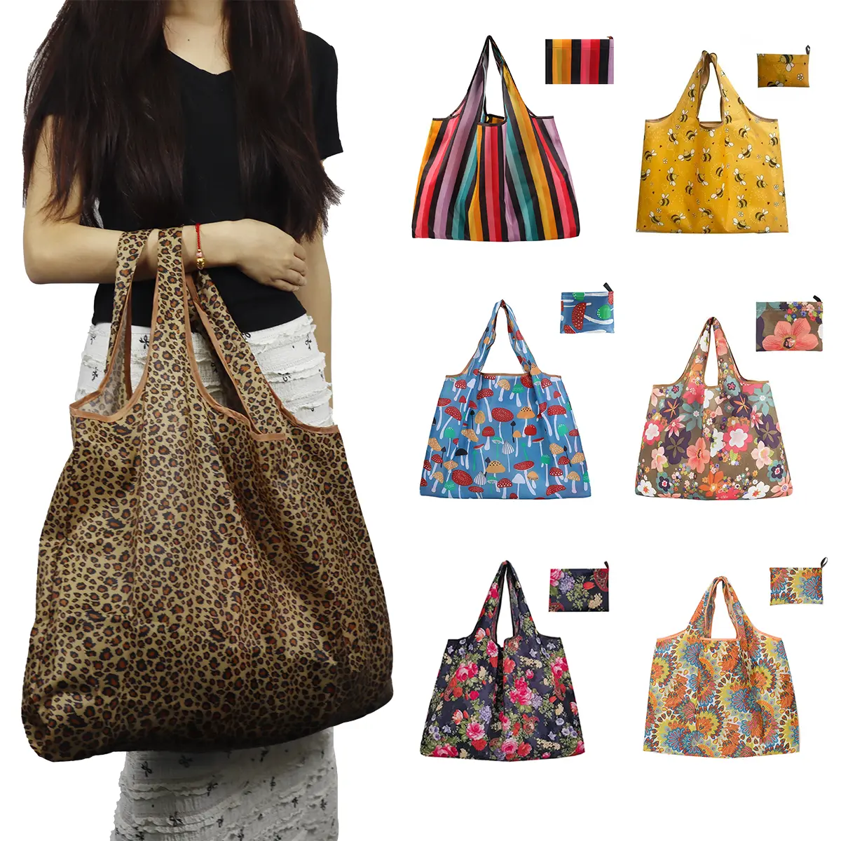 Handbag Fold Up Carry On Bag Trendy Foldable Tote Bag – Waterproof