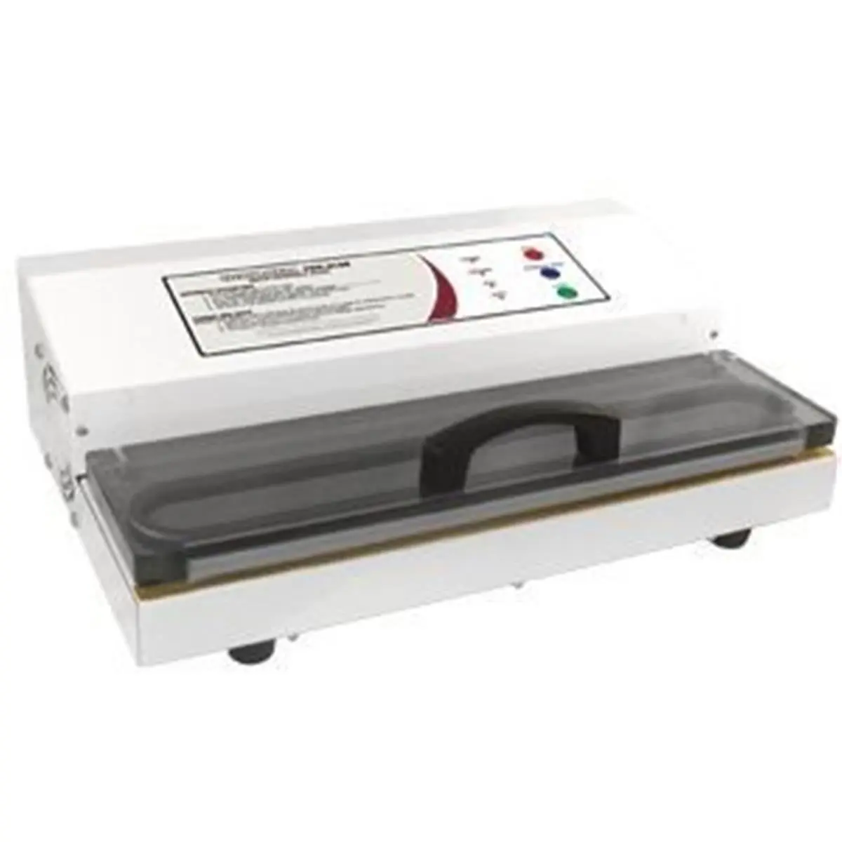 Weston Pro-2100 Commercial-Grade Vacuum Sealer, 715 W, 28" Hg Vacuum Strength, Automatic Mode, Powder-Coated White Kitchen Appliance with Charcoal Lid, LED Lights