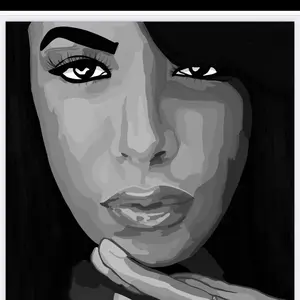 Young Nation Aaliyah Print Poster - High-Quality Wall Decor unframed canvas