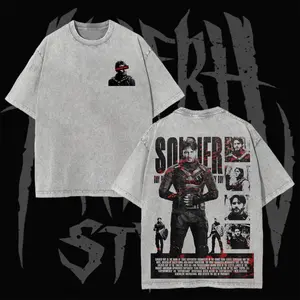 [Collection] Retro Soldier Boy Limited Edition Graphic T-Shirt – Vintage Comic Bad Boy Washed 100% Cotton TV Series Tee, The Boys Oversized Streetwear Shirt for Men Women, Gift for Fan, Gift for Him