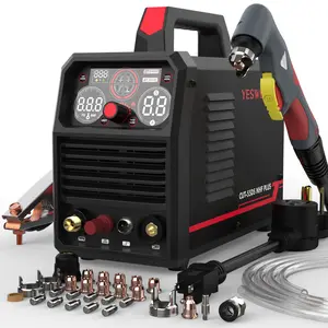 YESWELDER CUT-55DS-NHF-PLUS 110/220V Plasma Cutter 55Amp with IPT40 Plasma Torch Consumables Kit | Non-HF Start & Non-Touch Pilot Arc | Multifunctional Metal Cutting Machine for Quick Plate/Grid Cutting, Gouging & Marking tiktokshopspringglowup