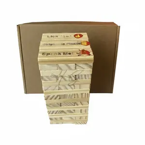 Block Tower Challenge Wooden Stacking Game for Game Nights Celebrations Halloween Christmas Gifts Durable Fun for Family Gatherings dark halloween party favor Stacker