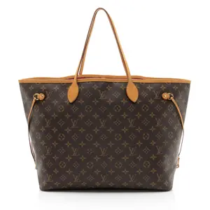 Pre-owned Louis Vuitton Leather Tote Bags Monogram Canvas Neverfull GM Tote