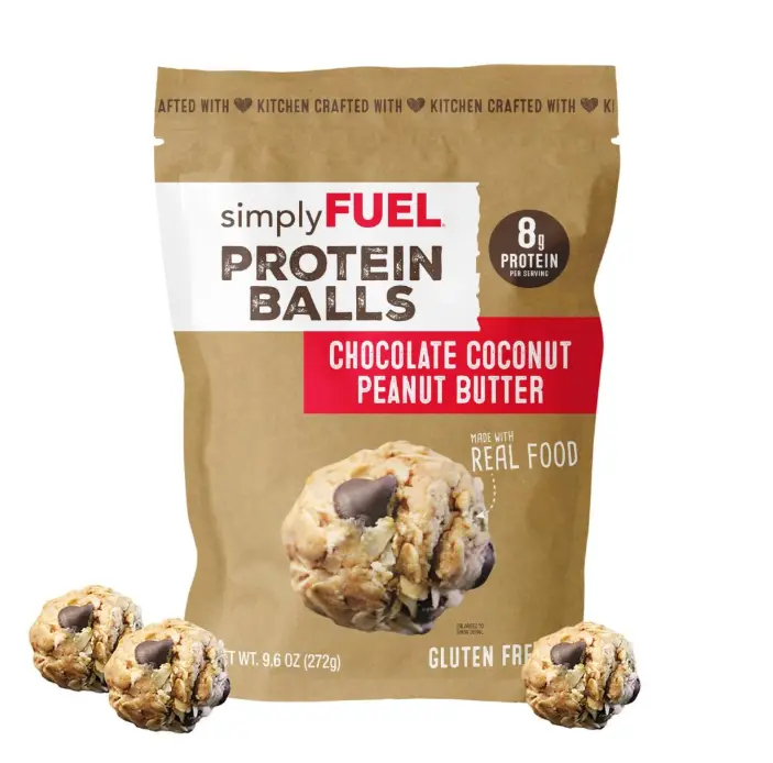simplyFUEL Whole Food Protein Balls with Probiotics - Chocolate Coconut ...