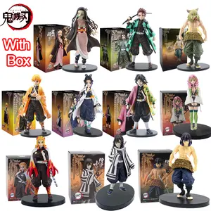 Anime Figure Kamado Tanjirou Nezuko Demon Slayer Figure Action Figures PVC Model Toys Zenitsu Figurine Inosuke Kimetsu No Yaiba