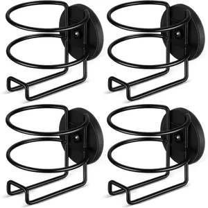 Treela 4 Pcs Magnetic Cup Holder Heavy Duty Portable Cup Holder Magnetic Drink Accessories for Treadmill Tractor Mower Truck Bus Refrigerator on Metal Surface