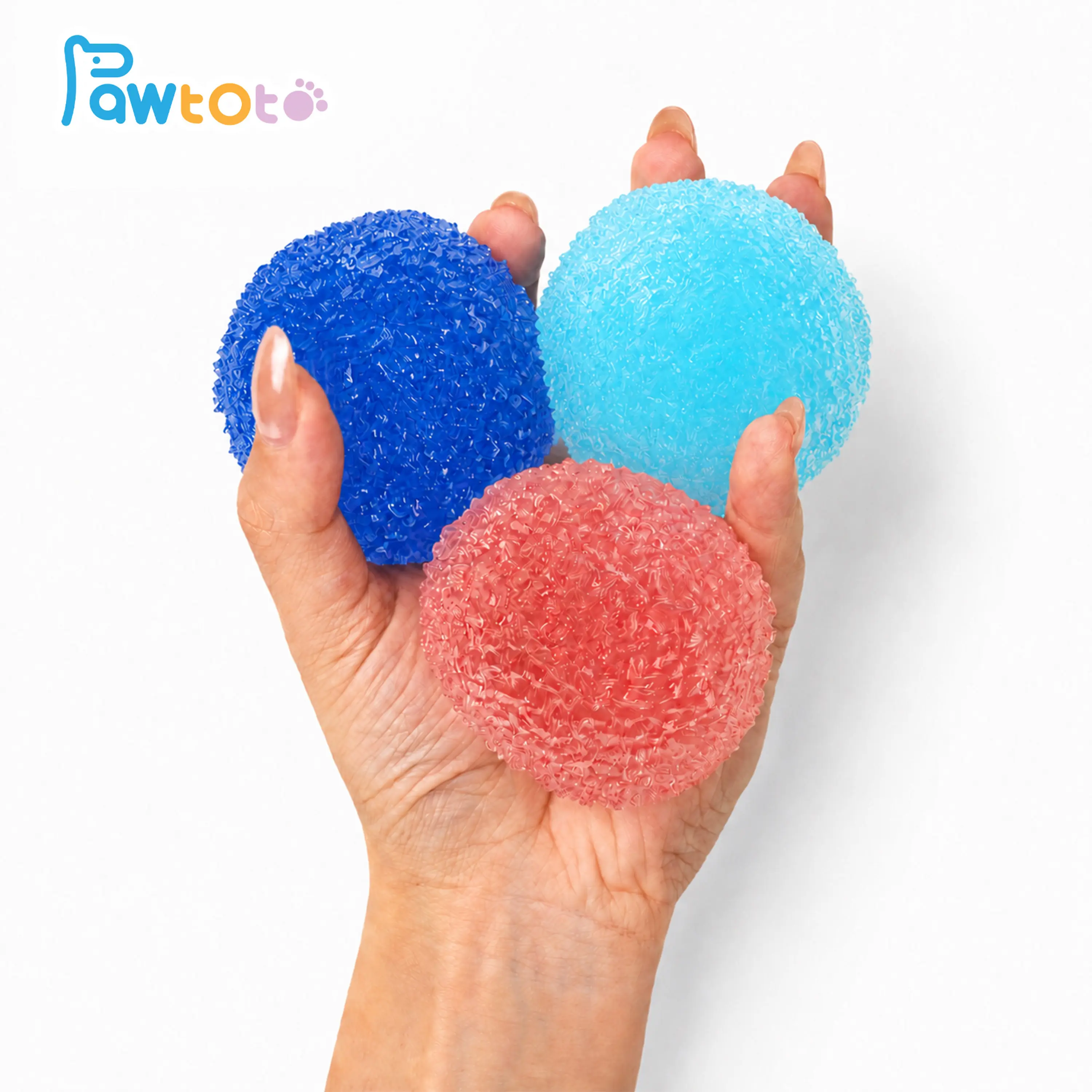 (Shipping Included) Pawtoto Handmade Crystal Mochi Ball Sensory Toy, Stress Relief Toy, Fidget Toy, Creative Activity Gift for Teens & Adults