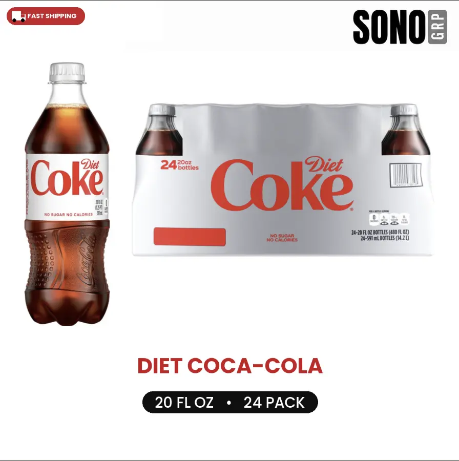 Diet Coke 20 Ounce (24 Bottles)