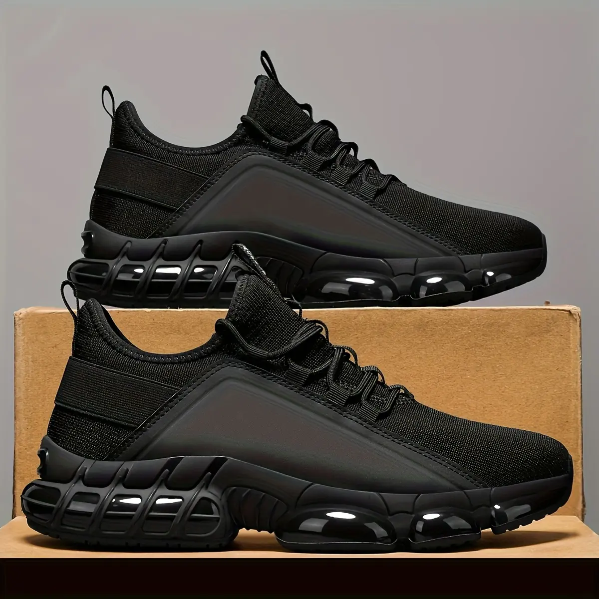 Shipment from local warehouse in the United States 2026 Spring and Summer New Breathable Mesh Sports and Leisure Shoes Lightweight Thick soled Running Shoes Fashion Skateboarding Shoes Versatile Small Black Shoes Anti slip Work Shoes