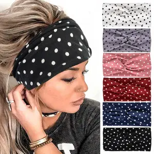 6 Piece Women Headbands Set, Adjustable Headband, Wide Vintage Hair Accessories, Cute Knotted Boho Headwraps for All Seasons, Breathable Geometric Patterns