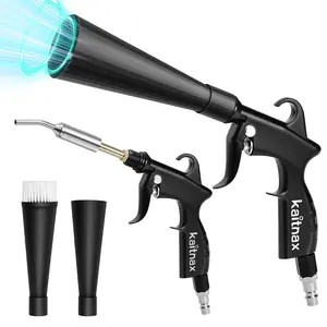 Kaitnax Air Blow Blaster Car Interior Cleaning Gun High Pressure Car Detailing Cleaning Tool with Nozzle and Auto Detailing Dusting Brush for Quickly Blasts Dirt and Dust from Surface Effective Detailed