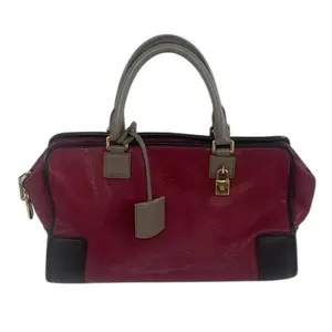 Pre-owned Loewe Leather Tote Bags Amazona 28 Red IB26040358