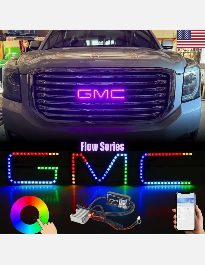 ECA 2014-2025 GMC Emblem RGBW Chasser Color-Changing for Sierra Yuhon