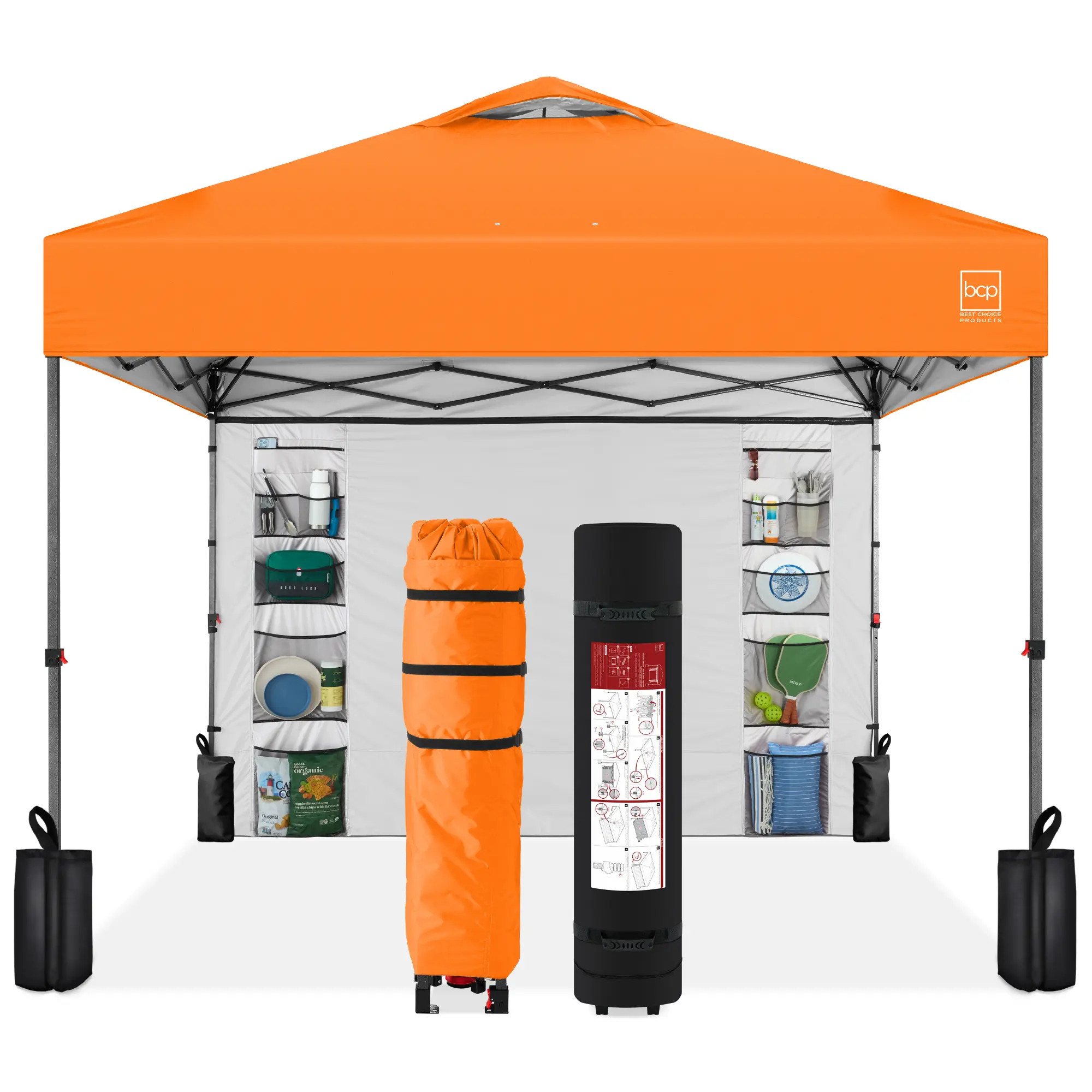 Best Choice Products 10x10ft Easy Setup Pop Up Canopy, Portable Tent w/ Side Wall, 1-Button Push, Case Best Choice Products 10x10ft Easy Setup Pop Up Canopy, Portable Tent w/ Side Wall, 1-Button Push, Case