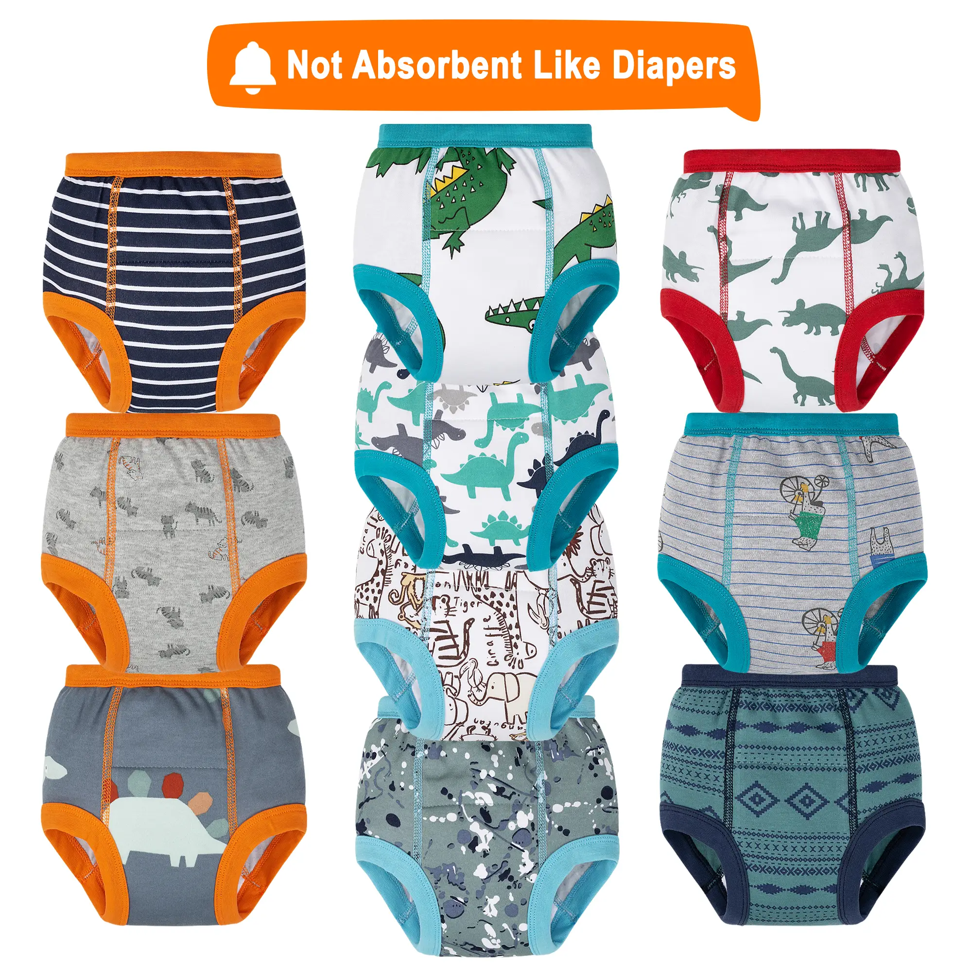 Toilet Training Pants - Toilet Training Underwear for Boys and Girls, Pure Cotton, Comfortable, Soft and Skin-Friendly