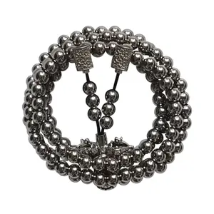 Stainless Steel Thunderbolt Bead Necklace | Punk Lightning Pendant Chain Fashion Jewelry for Men Women