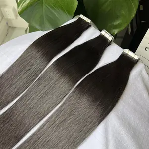 JOPEAR 100g=$72 Tape in Hair Extensions Human Hair Seamless Invisible SKin Weft 16-30 Machine Remy Double Sided Adhesive Human Hair