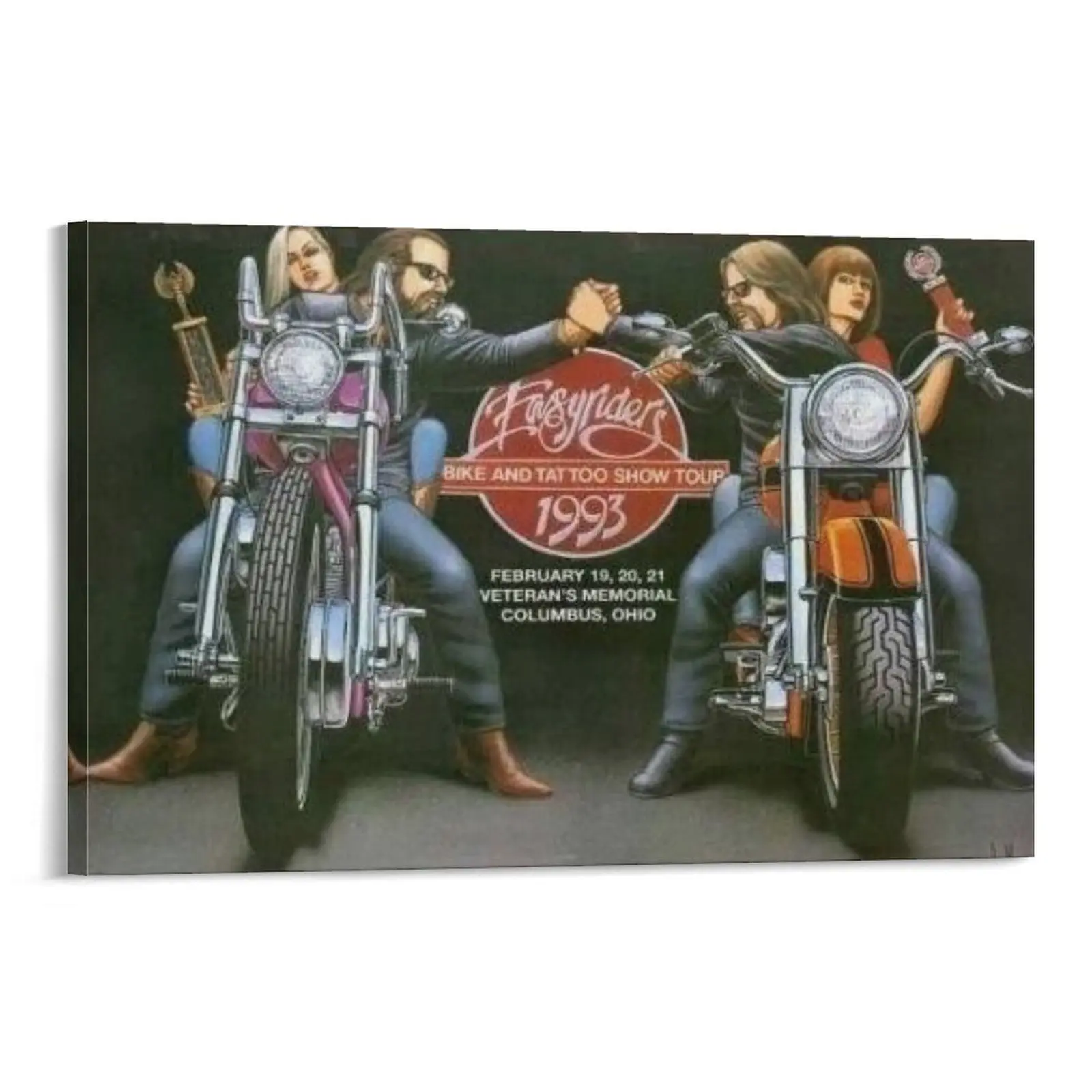 Motorcycle Rider Poster David Mann Picture Print 111 Canvas Poster Bedroom Decor Sports Landscape Office Room Decor Gift