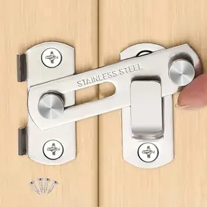 Stainless Steel Barn Door Lock Latches, Flip Door Lock Latch, Sliding Wine Cabinet Closet Door Latches