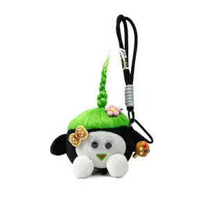 Cute Braided Little Yellow Bag Pendant, Plush Toy, Car Keychain, Doll Ornament, Birthday Gift Fashion Bag Charm Pendant For Women Bag Accessory Purse Charm Decoration Gift