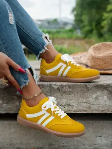Women's Snake Leather Sneakers, Classic Casual Design, Comfortable Walking Shoes for Daily Wear & Outdoor Activities