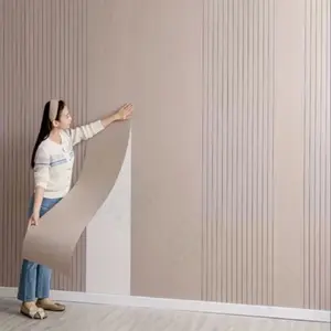 3D Wood Grain Wallpaper, Self-Adhesive, Moisture-Proof, Thickened, Retro Pattern, Living Room Decor, 40cmx300cm, Luxury Style