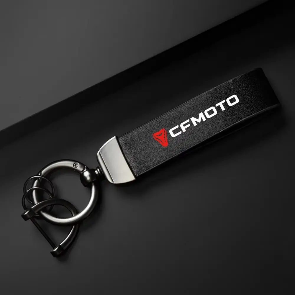 PU Leather Motorcycle Keychain Holder for CFMOTO CF650 650NK 400NK 250NK 400GT, Durable and Stylish Accessory, Perfect Gift for Motorbike Enthusiasts, Men, Keychain Carabiner, Keychain Accessories, Keyrings