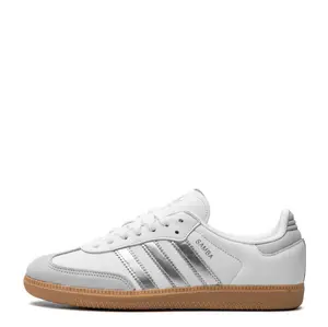 Adidas Samba OG White Silver Metallic Grey JI2725 Women's Fashion Shoes New